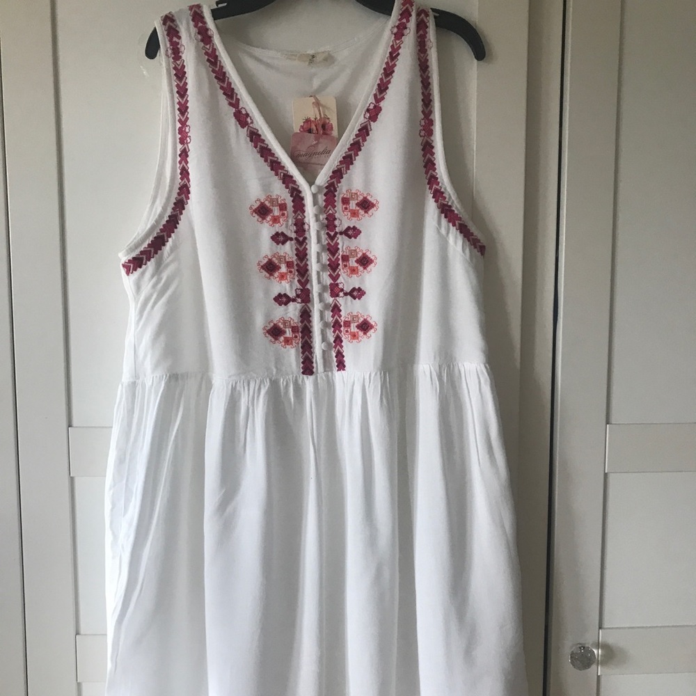 Brand New White Flowy Dress